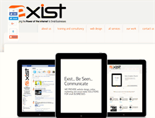 Tablet Screenshot of exist.ie